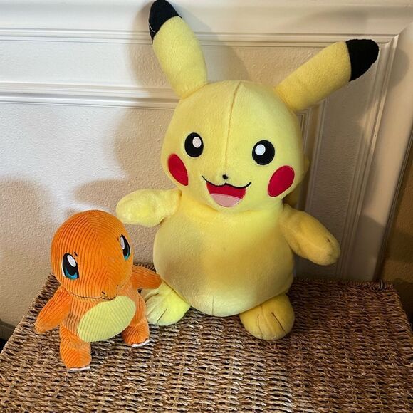 Pokemon Build a Bear Plush Charmander Corduroy Plush - Picture 1 of 11